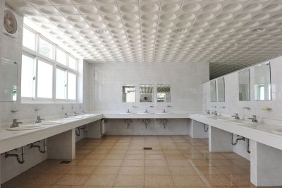 Open Bathroom Layout